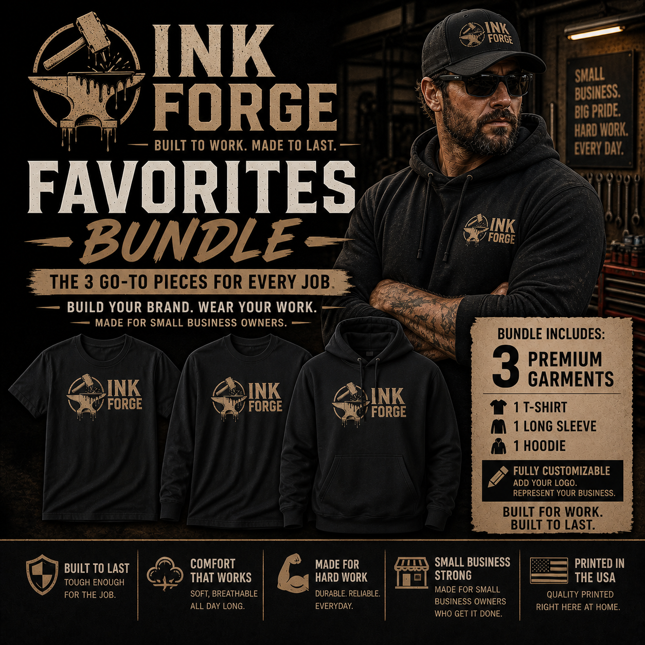 Custom Shirt Bundle – Personalized Photo Shirts Gift Set | ink forge favorites